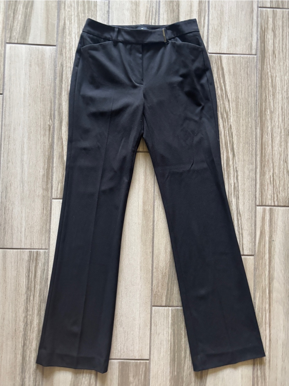 White House Black Market Black Boot-Cut Dress Pants